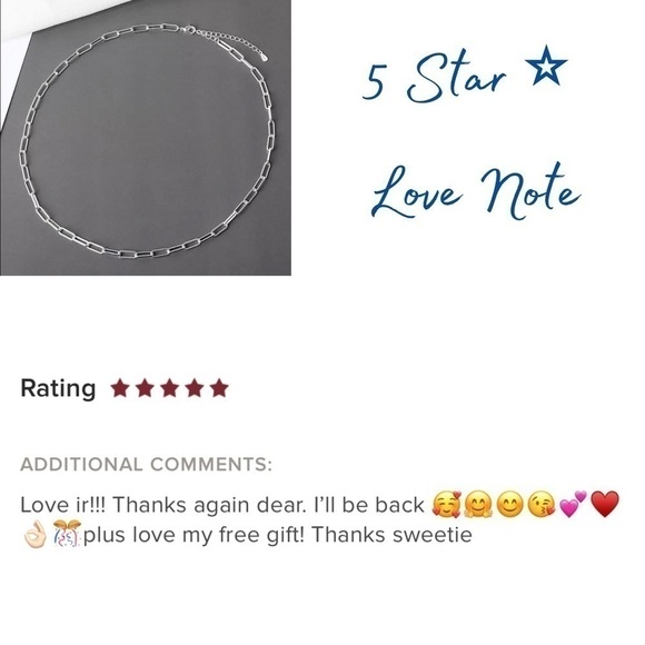 18” New Sterling Silver Plated Paperclip Chain Necklace - Picture 12 of 15